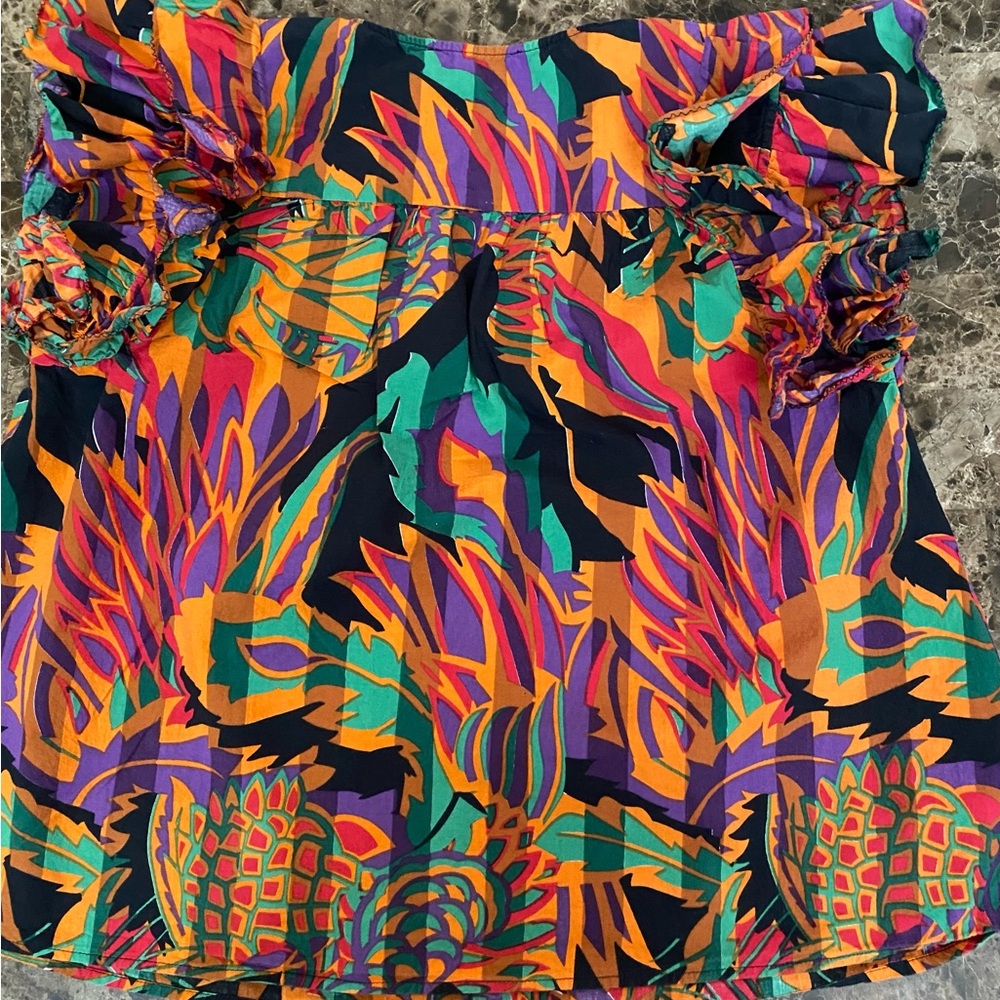 House of Harlow 1960 Colorful Patterned Blouse - Picture 9 of 9